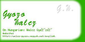 gyozo walcz business card